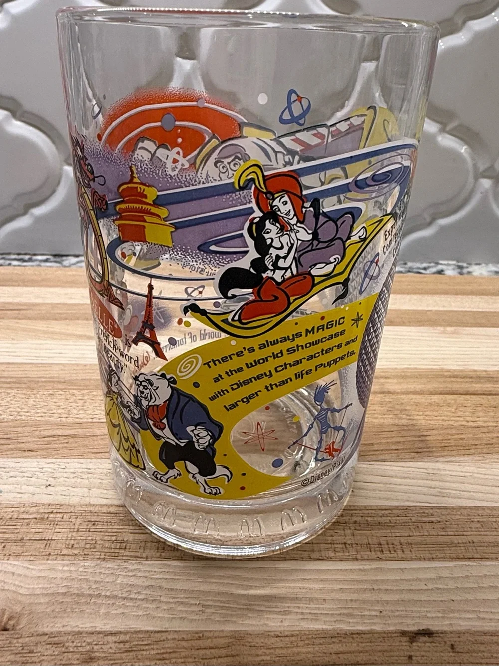 Vintage 2002 McDonald’s Disney 100 Years of Magic Glass Buzz Lightyear & Mickey